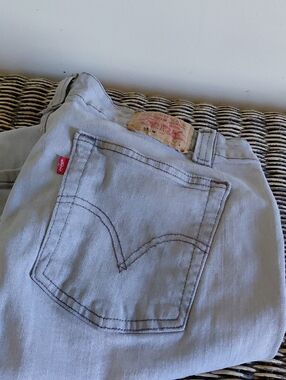 Vintage Levi's Nouveau Downtowner Booy Cut Stretch 525 Gray Jeans